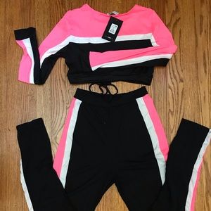 Brand NEW Caught Feelings Set - Neon Pink- M